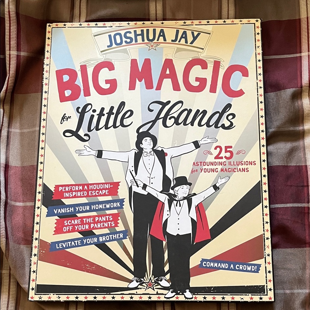 NEW Joshua Jay Big Magic for Little Hands large hardcover book TRICKS ILLUSIONS